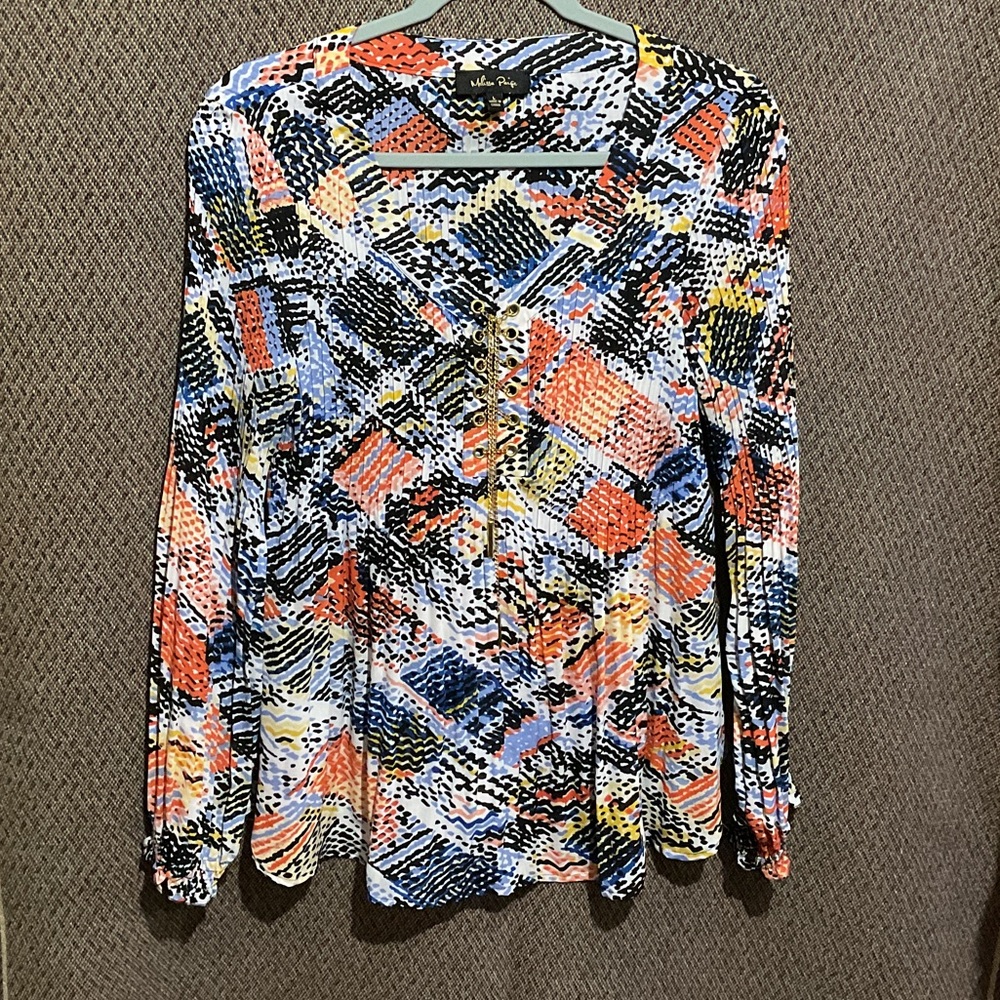 Melissa Paige Multicolor Abstract Blouse